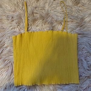 L.A. Hearts Mustard Yellow Cropped Tank Top
